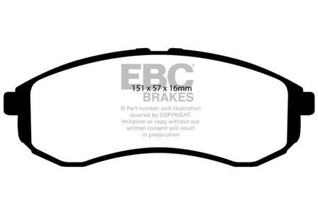 DP41481R - Ein Satz Bremsbeläge serie YELLOWSTUFF EBC Brakes