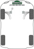 Rear Beam Mounting Bush Powerflex Polyurethane Bush Heritage Collection Volkswagen Jetta Models Jetta MK4 A4 (1999-2005) Jetta MK4 A4 2WD (1999-2005) PFR85-610H