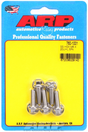 Śruby ARP M6 x 1.00 x 20 hex SS bolts (5pcs)