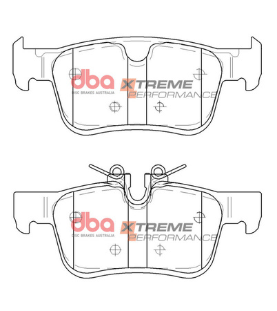 DBA Brake Pads Xtreme Performance Bremsbeläge hinten – DB15117XP