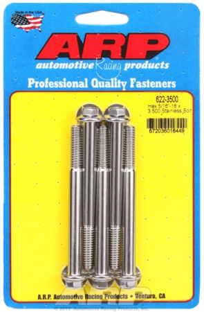 ARP "5/16""-18 x 3.500 hex SS bolts"