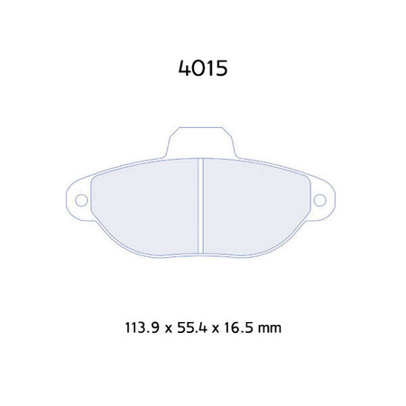 Carbone Lorraine RC5 brake pads - Fiat Seicento 0,9/ 1,1 (98-)