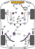 Regulowana tuleja tylnego wahacza wleczonego Powerflex Road Series BMW Z Series & Z3 inc M (1994 - 2002) PFR5-306G