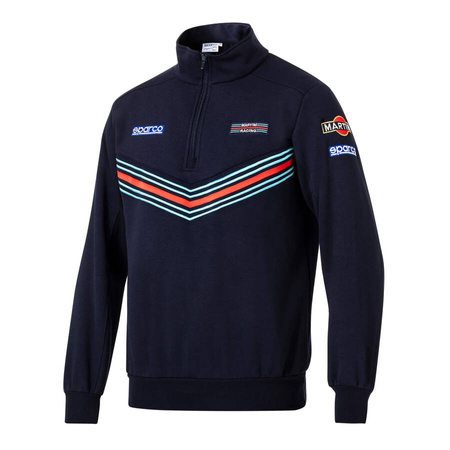 Sparco MARTINI RACING Hoodie mit halbem Reißverschluss