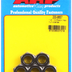 Śruby ARP "1/2""-13 black coarse hex nut kit" (5pcs)