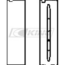 King Main Bearing Shell VW/LAMBO V8/V10 R8/RS6/HURACAN (1x) - MB1322XPC STDX
