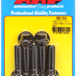 ARP "7/16""-14 X 1.500 hex black oxide bolts" (5pcs)