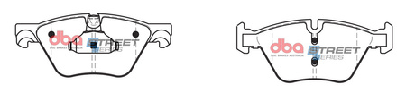 DBA Brake Pads Utcai sorozat első fékbetétek Kerámia - DB2295SS BMW 5 Series F10 518 520 523 525 528 F11 xDrive F10 F11