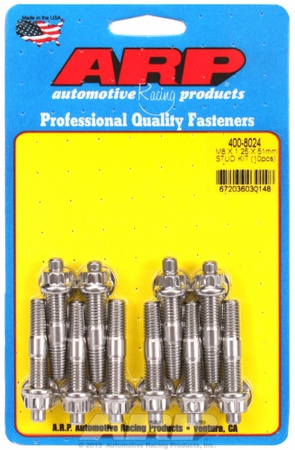 ARP M8 X 1.25 X 51mm broached stud kit - 10pcs