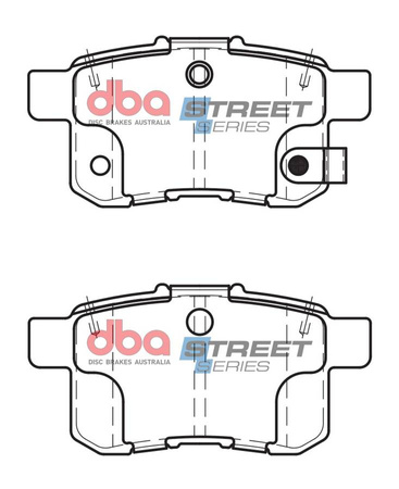 Brake Pads Street Series Ceramic rear - DB1953SS HONDA Accord CU1 CU3 CW3