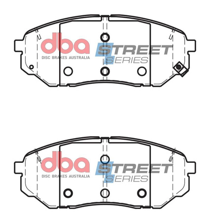 DBA Brake Pads Utcai sorozat első fékbetétek Kerámia - DB2446SS HYUNDAI Santa Fe KIA Sorento