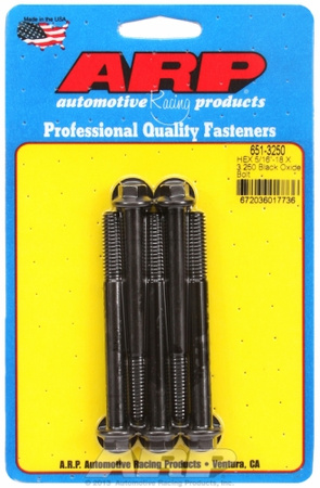 Śruby ARP "5/16""-18 X 3.250 hex black oxide bolts" (5pcs)