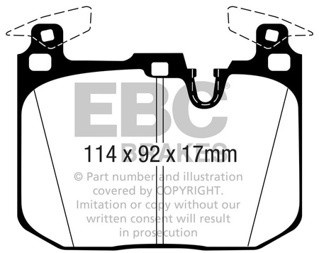 DP32360C - Zestaw klocków hamulcowych seria REDSTUFF EBC Brakes