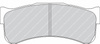Ferodo Racing TL66 brake pad front FRP3031TL66 GINETTA LMP3 PORSCHE 911 997 RENAULT-ALPINE A110,