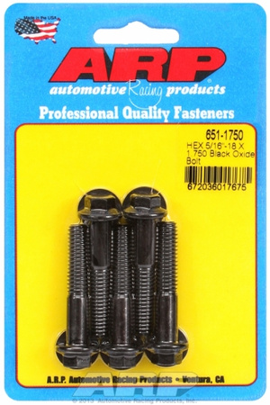 Śruby ARP "5/16""-18 X 1.750 hex black oxide bolts" (5pcs)