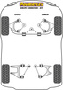 Rear Upper Wishbone Inner Bush Powerflex Polyurethane Bush Road Series Maserati 4200GT Coupe (2001 - 2007) PFR17-411