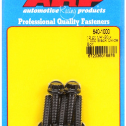 ARP "1/4""-20 x 1.000 12pt black oxide bolts" (5pcs)