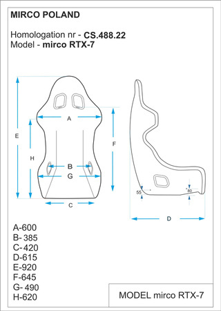 Autósülés Mirco RTX-7 FIA