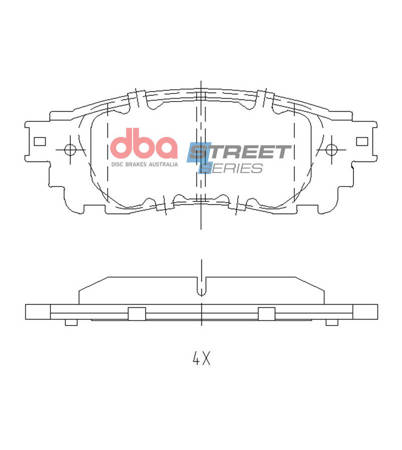 DBA Brake Pads Utcai sorozat hátsó fékbetétek - DB2419SS