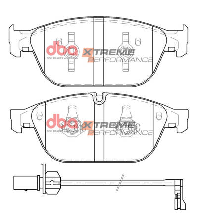 DBA fékbetétek Xtreme Performance első fékbetétek - DB15099XP AUDI A8 quattro D4 SQ5 8R