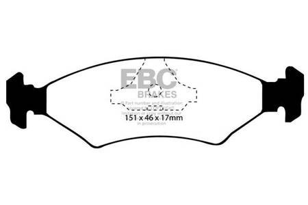 DP415 -EBC Brakes ULTIMAX2 sorozatú fékbetét készlet