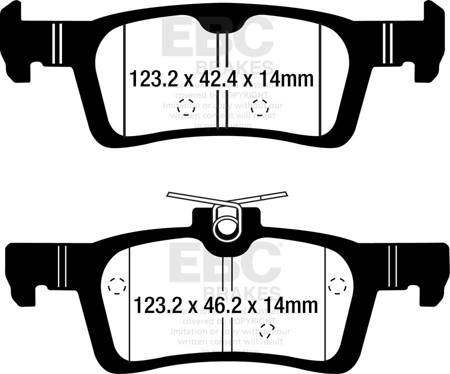 DPX2319 -EBC Brakes ULTIMAX2 sorozatú fékbetét készlet