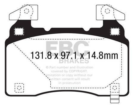 DPX3028 -EBC Brakes ULTIMAX2 sorozatú fékbetét készlet