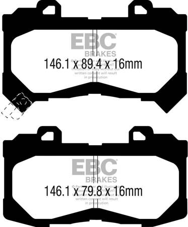 DPX3044 -EBC Brakes ULTIMAX2 sorozatú fékbetét készlet