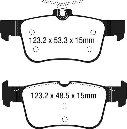 DPX3047 -EBC Brakes ULTIMAX2 sorozatú fékbetét készlet