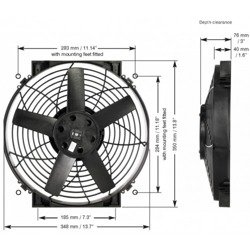 Davies Craig 14 "Slimline Thermatic® ventilátor