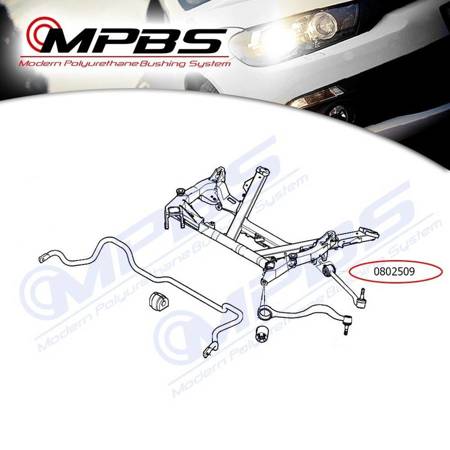 Első keresztlengőkar (kicsi) - MPBS: 0802509 BMW 5 E34, E39, E60 / E61, X3 E83, X5 E53,