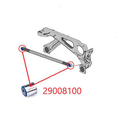 Felfüggesztési perselykészlet hátsó tengelyhez - MPBS: 2900803 Jeep Grand Cherokee III WK/WH,