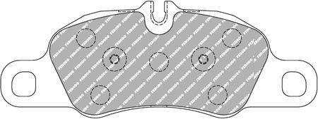 Ferodo Racing DS2500 első fékbetét FCP4805H PORSCHE 718 BOXSTER 982 CAYMAN 911 991 997 Convertible Targa 981 Spyder 987 987 