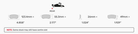 Ferodo Racing TL66 hátsó fékbetét FRP3152TL66 PORSCHE 911 991 Cayman Cayman