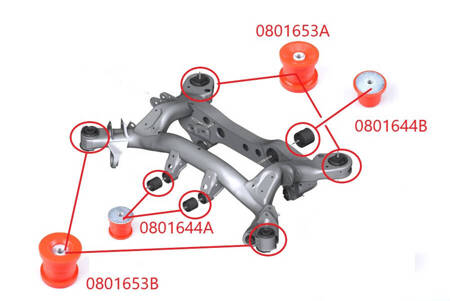 Hátsó fényszóró persely (első) - MPBS: 0801653B BMW 1 E81 / E82 E87 E88, RWD, 2 F22 F23, 3 E90 E91 E92 E93, 4 F32 F33 F36 Gran Coupe,