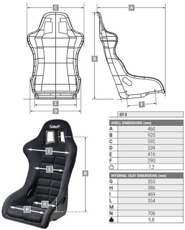 Sabelt GT3 autósülés