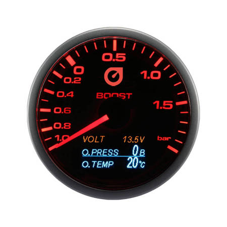 Turbo Auto Gauge 4 IN 1 60mm-es erősítést jelző