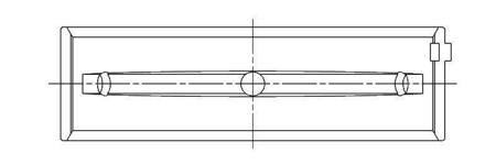 ACL pagrindinis guolio korpusas Subaru EJ (thrust in #5) +.002" OD