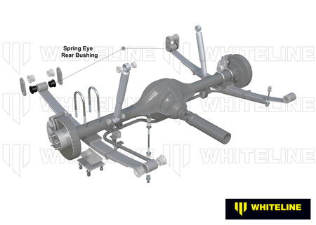 Baltos linijos poliuretano pakabos įvorės - W73454 Mitsubishi Triton MQ