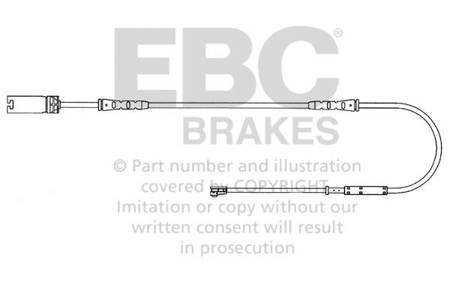 EFA136 - Stabdžių kaladėlių susidėvėjimo jutiklis EBC Brakes