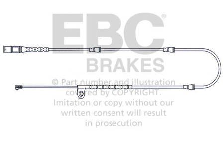 EFA141 - Stabdžių kaladėlių susidėvėjimo jutiklis EBC Brakes