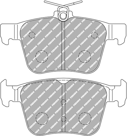 Ferodo Racing DS1.11 galinės stabdžių kaladėlės FCP4697W AUDI A3 TT FV3 Roadster FV9 SKODA SUPERB VOLKSWAGEN ARTEON GOLF VII PASSAT TIGUAN,