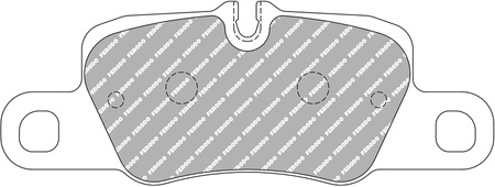 Ferodo Racing DS1.11 galinės stabdžių kaladėlės FCP4713W PORSCHE 911 991 Convertible Targa CAYENNE 955 Panamera 970 