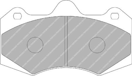 Ferodo Racing DS1.11 priekinės stabdžių kaladėlės FRP3084W ASTON MARTIN Vanquish Vanquish S KIA Venga MCLAREN 570 GT 650 LT MP4 SEAT Leon MK1 MK2 