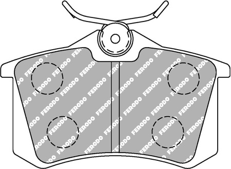 Ferodo Racing DS2500 galinės stabdžių kaladėlės FCP1491H AUDI A1 A2 A3 A4 A6 A8 S8 TT CITROEN C3 Picasso DS3 PEUGEOT 207 208 PORSCHE Panamera RENAULT Clio Megane Scenic SEAT EXEO Ibiza Leon SKODA Fabia Octavia Superb VOLKSWAGEN BORA Golf PASSAT Polo 