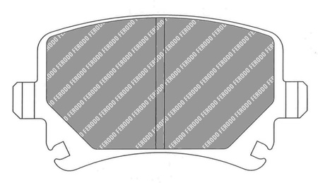 Ferodo Racing DS2500 galinės stabdžių kaladėlės FCP1636H AUDI A3 TT SEAT ALHAMBRA LEON Toledo III SKODA Octavia II SUPERB II 3T4 Estate 3T5 VOLKSWAGEN CC 358 EOS 1F7 1F8 Golf 5 GOLF V 1K1 Convertible 517 PASSAT SCIROCCO SHARAN Touran