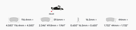 Ferodo Racing DS2500 galinės stabdžių kaladėlės FCP4587H MERCEDES W176 CLA Coupe C117 Shooting Brake X117 X166 GLA-CLASS X156 GLE W166 C292 GLS SLC R172 R172 