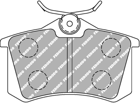 Ferodo Racing DS2500 galinės stabdžių kaladėlės FCP541H AUDI A3 A4 CITROEN C2 C3 Pluriel FERRARI 550 FORD FOCUS HONDA Accord VI MERCEDES A190 PEUGEOT 307 405 PORSCHE 928 RENAULT Clio Megane SEAT Ibiza Leon SKODA Fabia Octavia VOLKSWAGEN Golf PASSAT