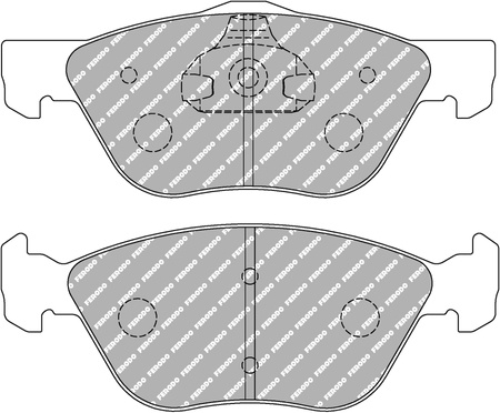 Ferodo Racing DS2500 priekinės stabdžių kaladėlės FCP1052H ALFA ROMEO 145 146 147 155 156 GT GTV Spider SPIDER 916 FIAT Bravo FA/175 Marea Marea Weekend Multipla PUNTO 188 LANCIA Dedra Delta Delta