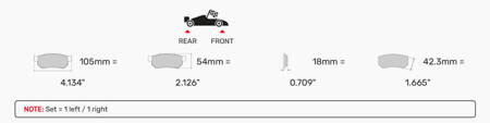 Ferodo Racing DS2500 priekinės stabdžių kaladėlės FCP393H CITROEN AX BX BX XB- Break C15 Saxo ZX PEUGEOT 106 205 206 305 306 309 405 RENAULT 11 18 19 20 21 5 5 Super 9 Clio Clio II Espace I Express Extra Fuego Rapid SUPER RENAULT-ALPINE 2500 2800 Alpine G